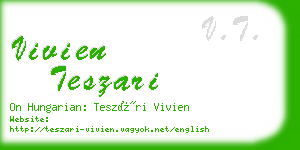 vivien teszari business card